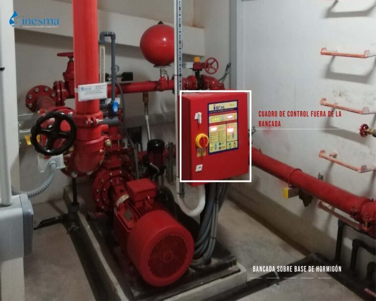 Instalación grupo de presión contraincendios inesma